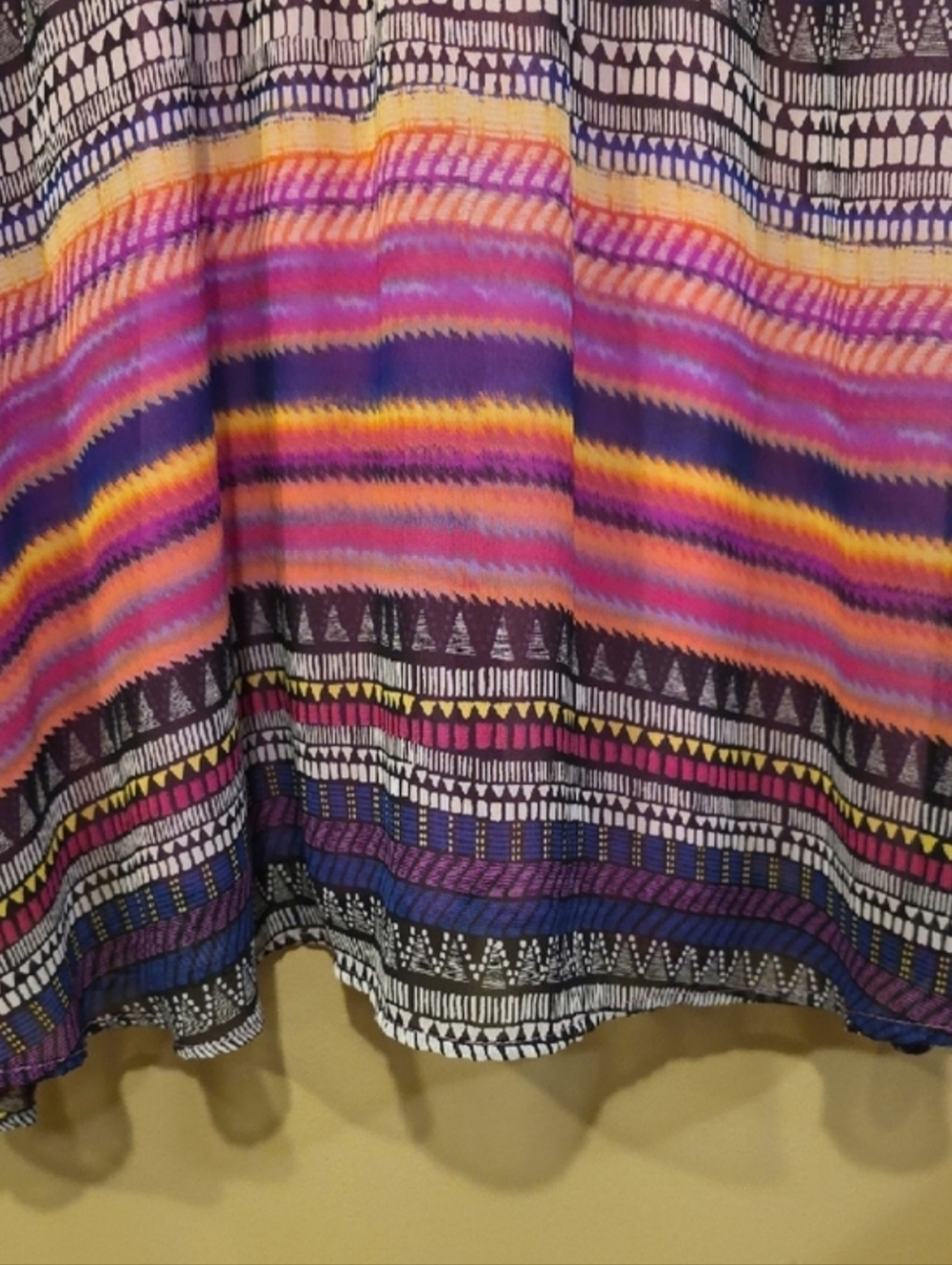 Vibrant MultiColor Striped Mini Babydoll Dress Boho, Festival, Fairycore, Summer - Picture 8 of 11